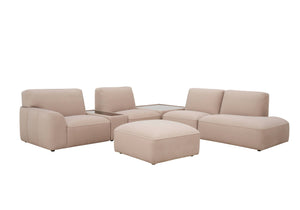 Linea Modular Corner Sofa with Footstool