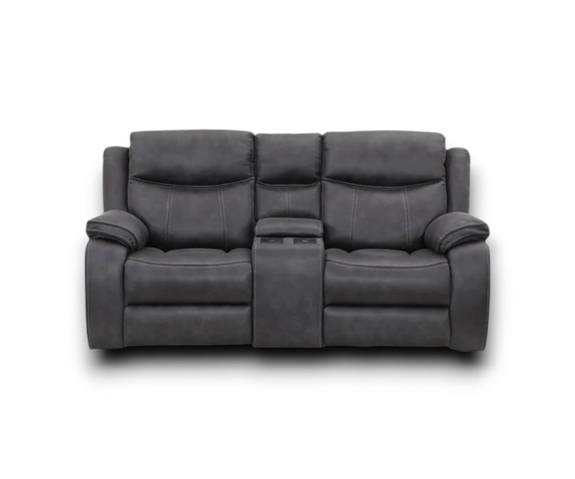 Lotus 2 Seater Recliner Sofa with Built-In Console