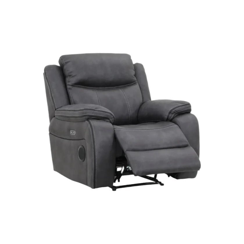 Angled view of the Lotus Recliner Armchair