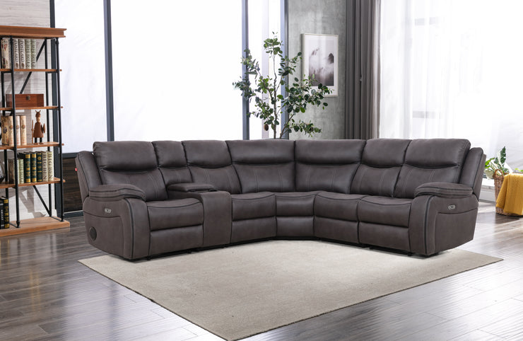 Lotus Corner Recliner Sofa with Console