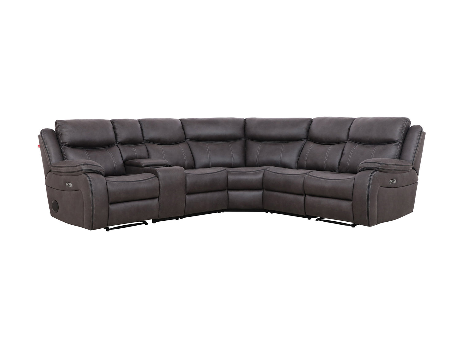 Lotus Corner Recliner Sofa with Console
