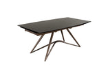 Louvre Fused Glass Extending Dining Table