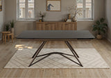 Louvre Fused Glass Extending Dining Table