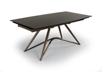 Louvre Fused Glass Extending Dining Table