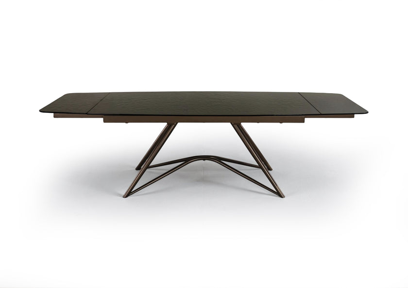 Louvre Fused Glass Extending Dining Table