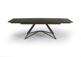 Louvre Fused Glass Extending Dining Table