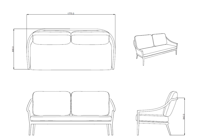 Marra Garden 3 Seater and 2 x Chair Sofa Set