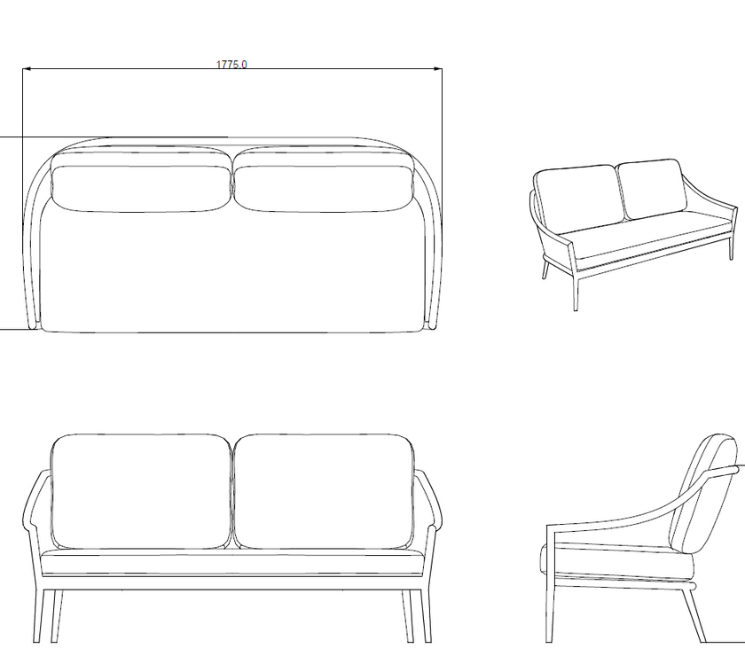 Marra Garden 3 Seater and 2 x Chair Sofa Set