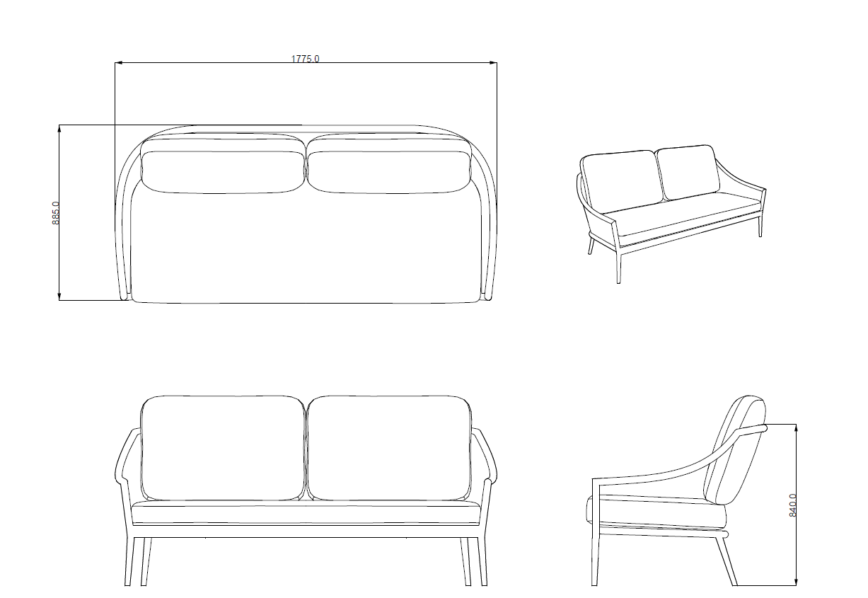 Marra Garden 3 Seater and 2 x Chair Sofa Set