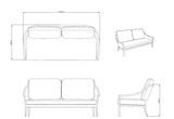 Marra Garden 3 Seater and 2 x Chair Sofa Set