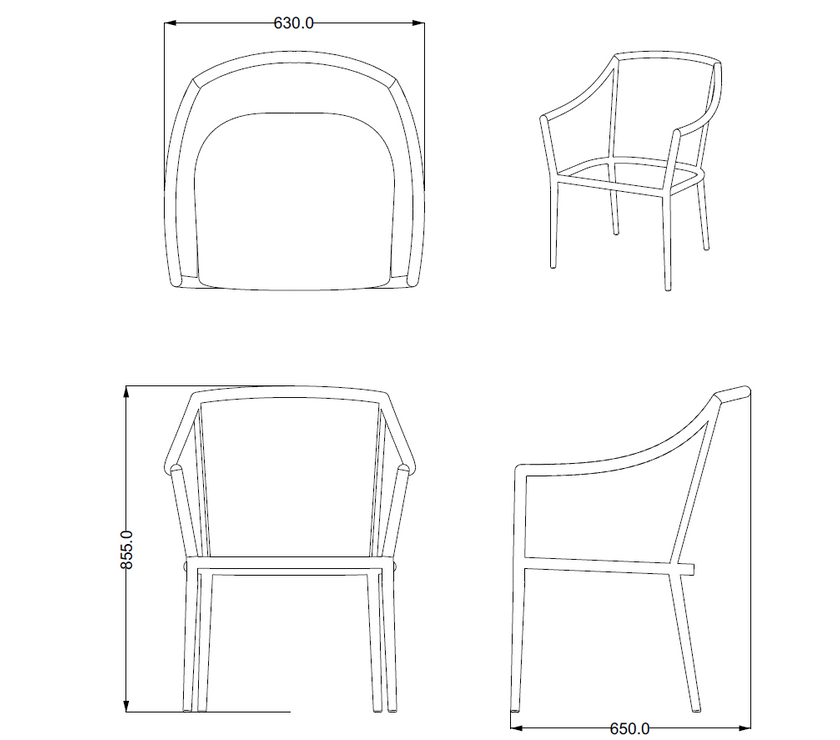 Marra Garden Dining Table and 6 Marra Chairs Set