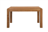 Front view of the Milan Oak Dining Table 140x90cm