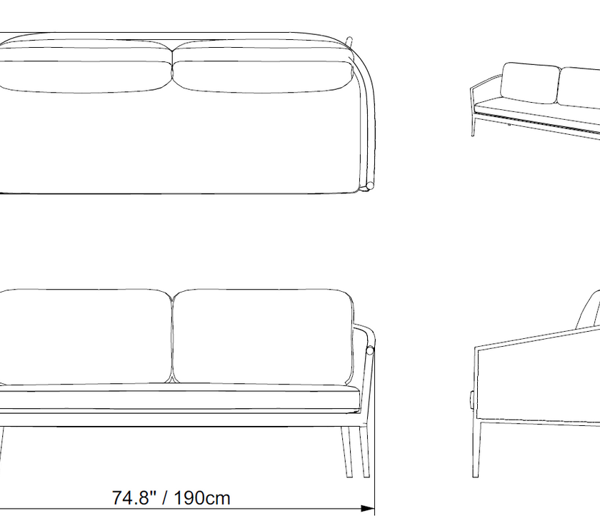 Rope Garden 3 Seater and 2 x Chair Sofa Set