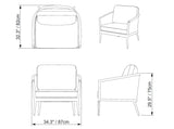 Wicker Garden 3 Seater and 2 x Chair Sofa Set
