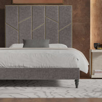 Close up of the Marcella Bed Frame in a room