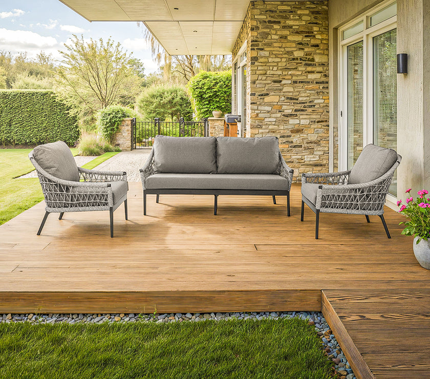 Marra Garden 3 Seater and 2 x Chair Sofa Set