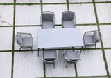 Marra Garden Dining Table and 6 Marra Chairs Set