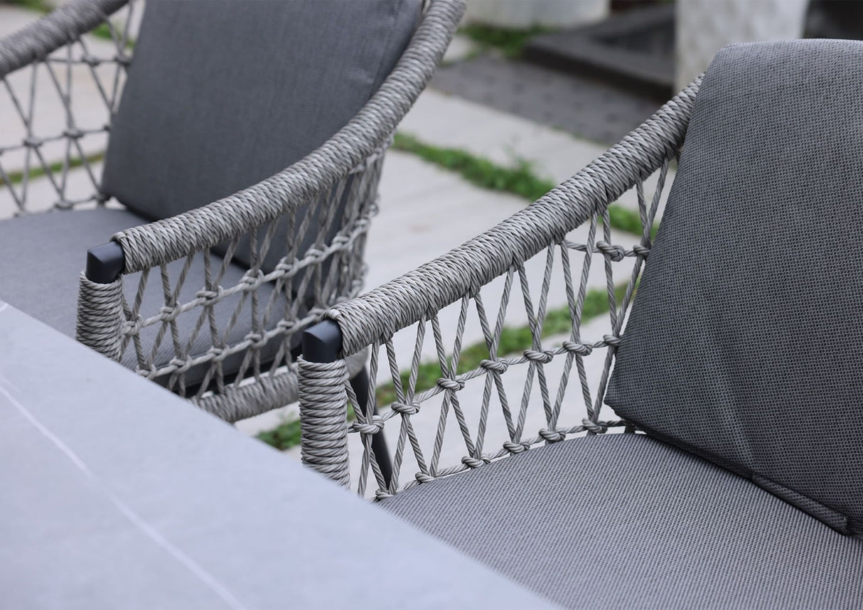 Marra Garden Dining Table and 6 Marra Chairs Set