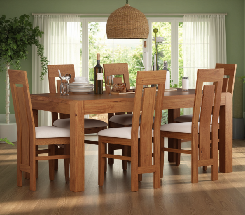 Milan Oak Dining Table 140x90cm