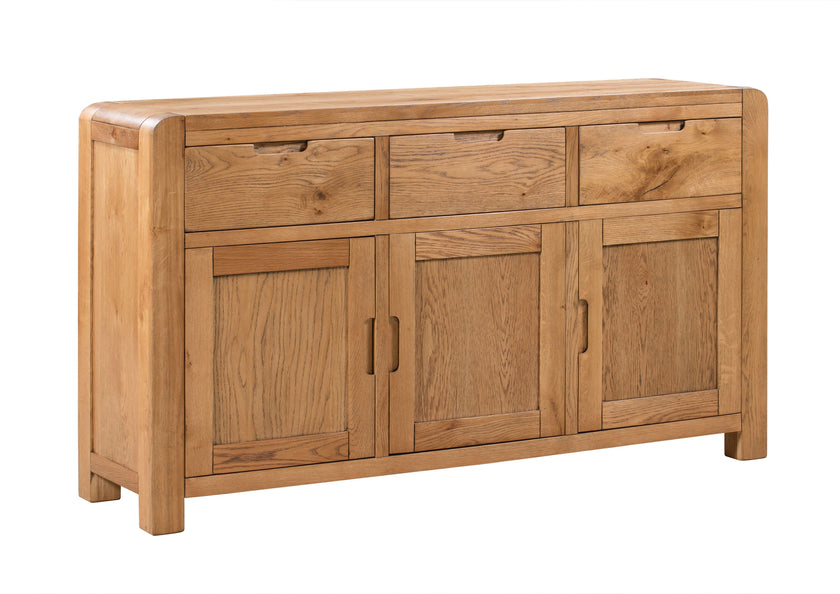 Milan Oak Sideboard with 3 Doors