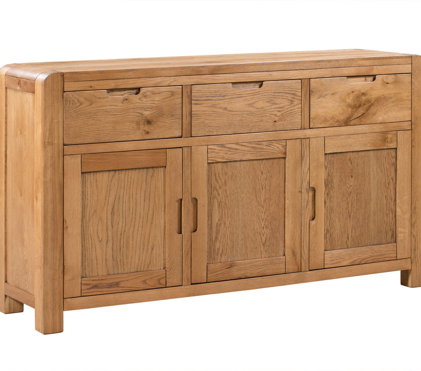 Milan Oak Sideboard with 3 Doors