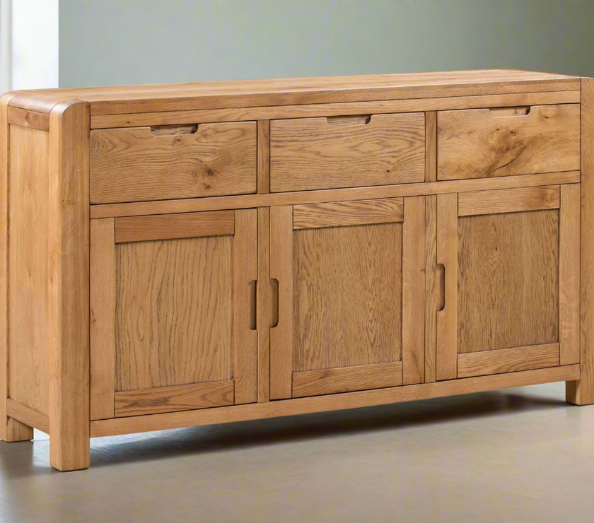 Milan Oak Sideboard with 3 Doors