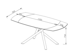 Mona Table with 6 Chairs