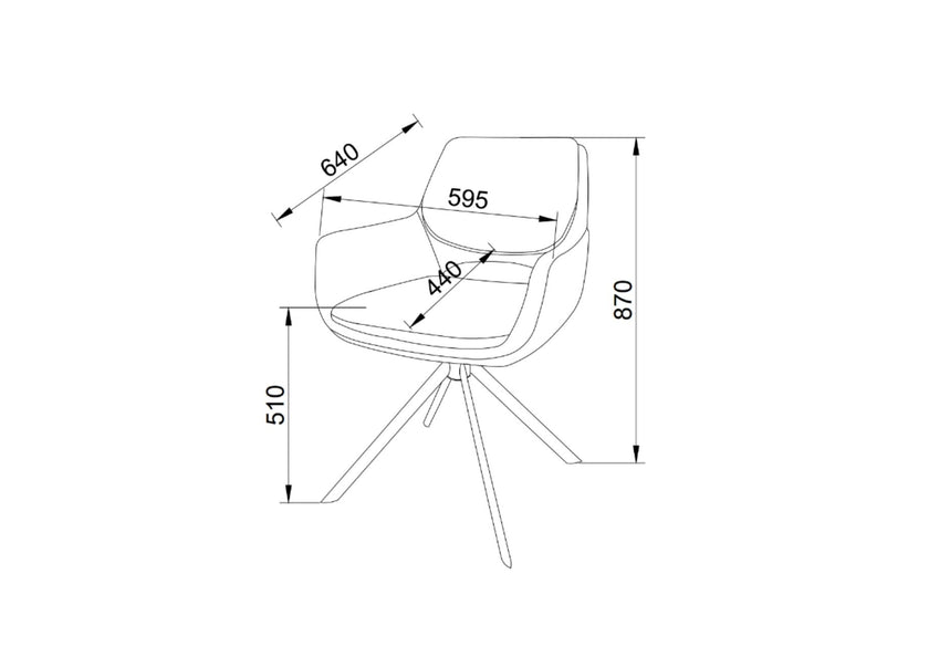 Mona Table with 6 Chairs