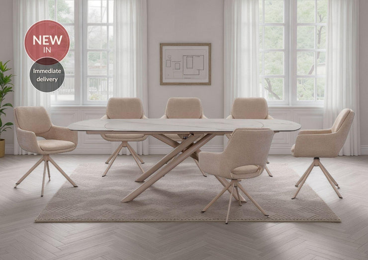 Mona Table with 6 Chairs