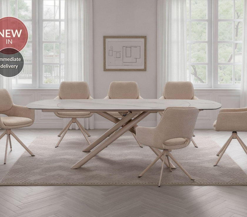 Mona Table with 6 Chairs