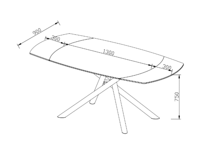 Mona Table with 6 Chairs