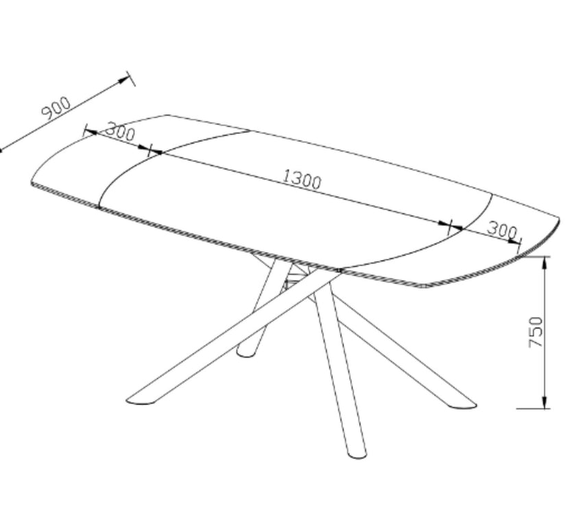 Mona Table with 6 Chairs