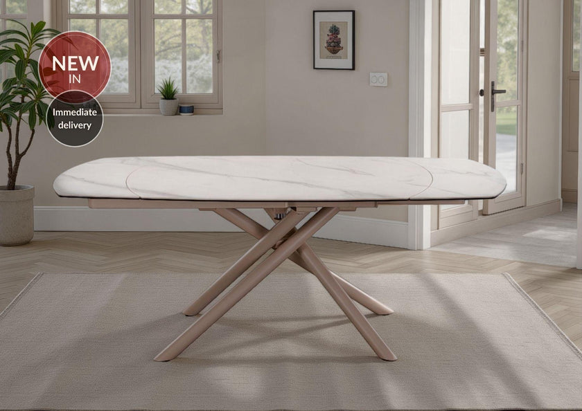 Mona Swivel Extending Dining Table