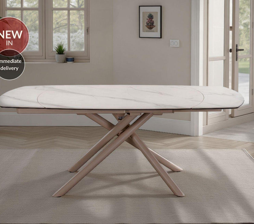 Mona Swivel Extending Dining Table
