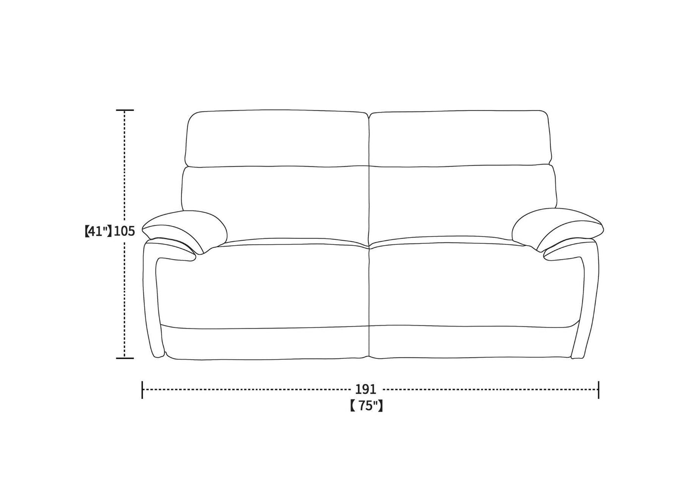 Monaco 3 Seater Power Recliner