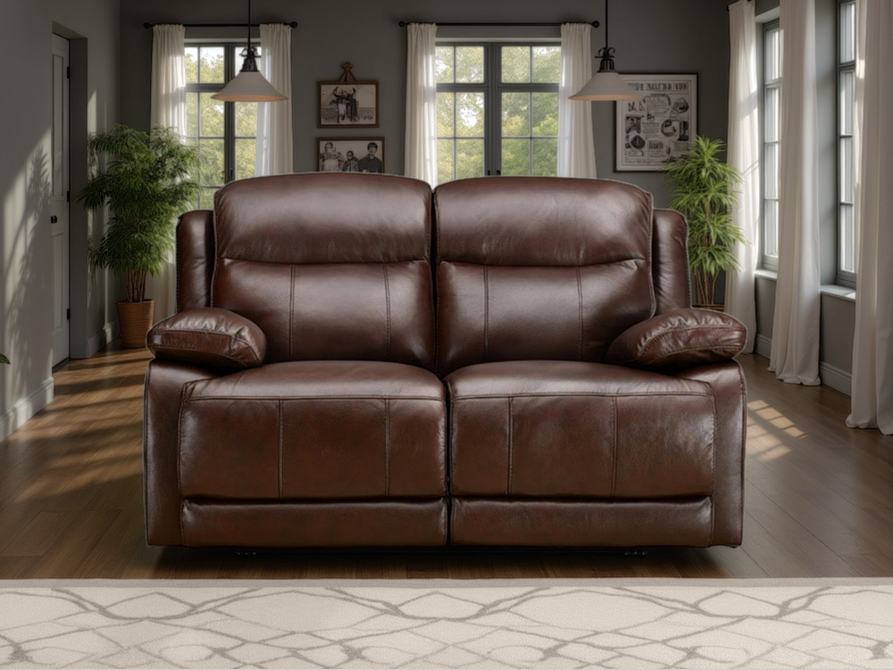 Montana 2 Seater Sofa with Power Recliner & Adjustable Headrest