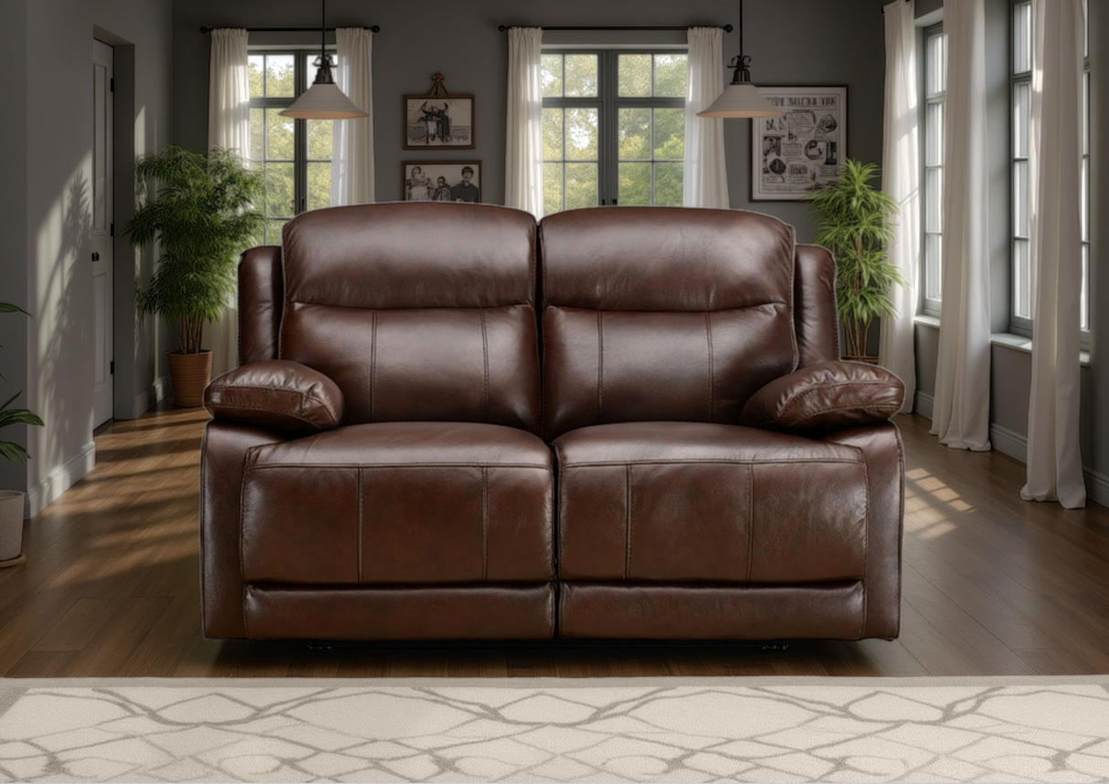Montana 2 Seater Sofa with Power Recliner & Adjustable Headrest