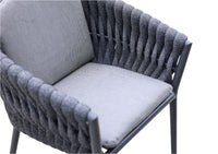 Marra Garden Dining Table and 6 Rope Chairs Set