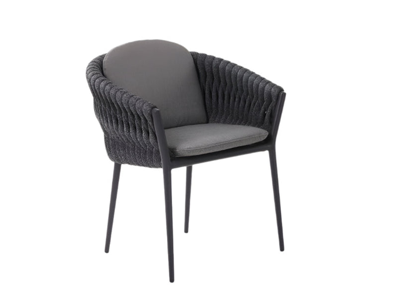 Marra Garden Dining Table and 6 Rope Chairs Set