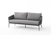 Rope Garden 3 Seater and 2 x Chair Sofa Set
