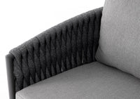 Rope Garden 3 Seater and 2 x Chair Sofa Set