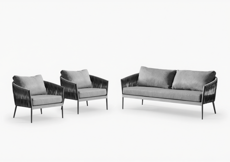 Wicker Garden 3 Seater and 2 x Chair Sofa Set