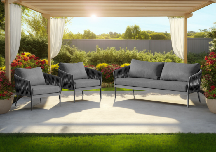 Wicker Garden 3 Seater and 2 x Chair Sofa Set