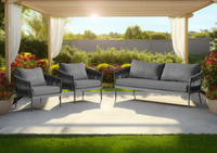 Wicker Garden 3 Seater and 2 x Chair Sofa Set