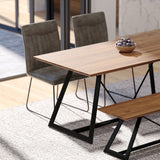 Image of the Taiyo Dining Bench styled with NCF's Dining Furniture.