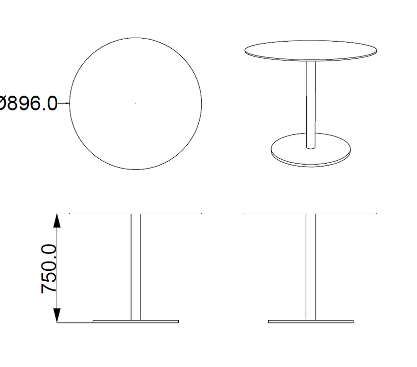 New Freedom Round Garden Dining Table and 2 Marra Chairs Set