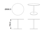 New Freedom Round Garden Dining Table and 2 Marra Chairs Set