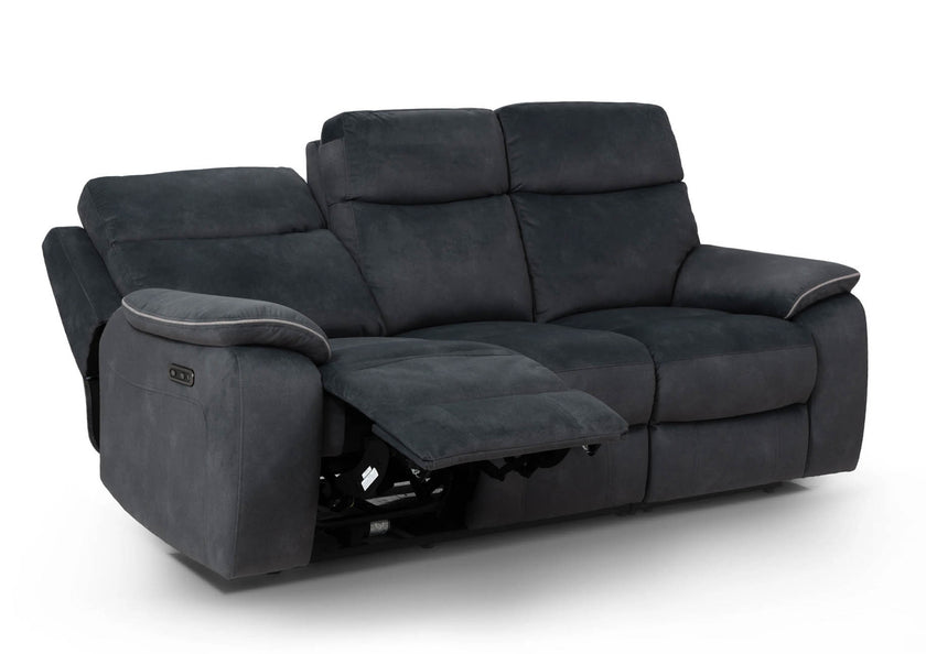Naples 3 Seater Recliner Sofa with USB