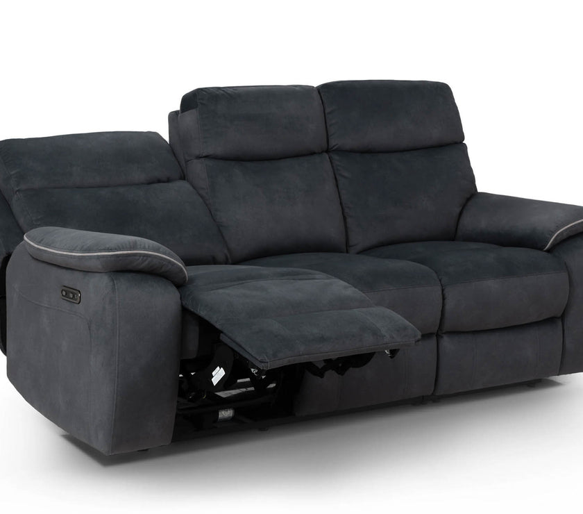 Naples 3 Seater Recliner Sofa with USB