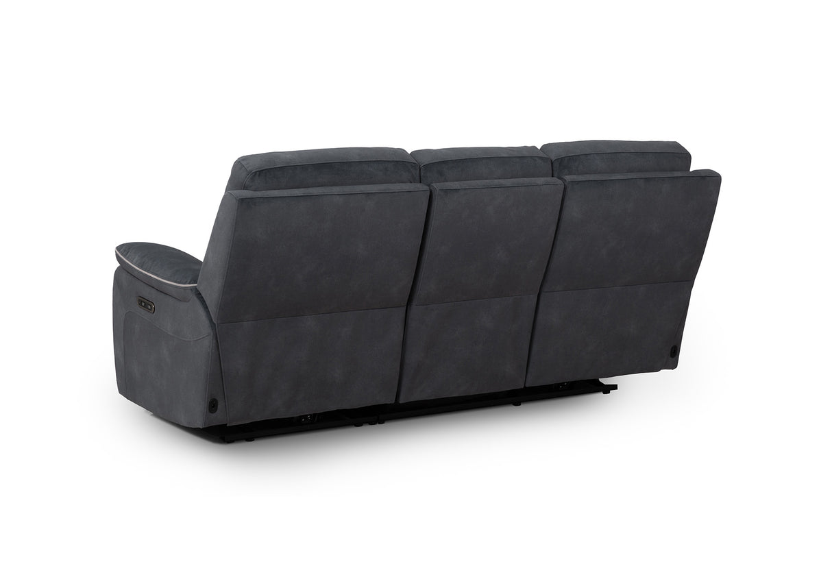 Naples 3 Seater Recliner Sofa with USB